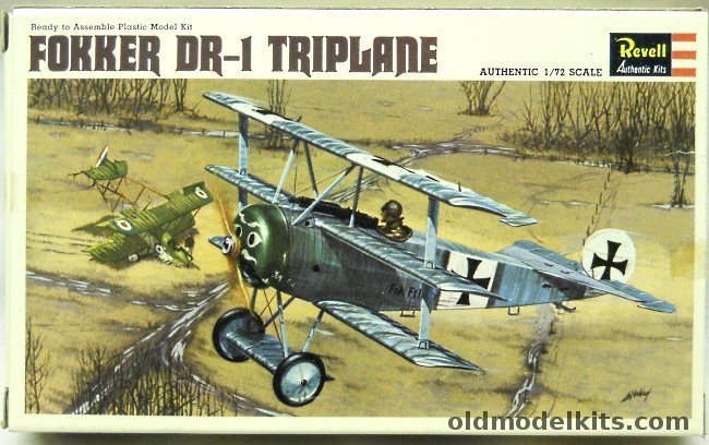 Revell 1/72 Fokker DR-1 Triplane, H652-50 plastic model kit